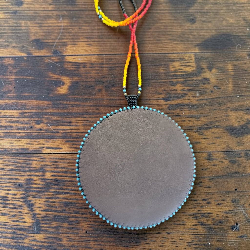 Choctaw Patch Medallion Necklace – Fire Colors
