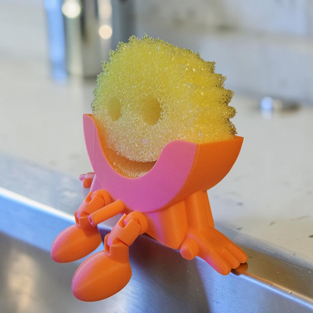 Sassy Self-Draining Sponge Holder | 3D Printed Kitchen Sponge Caddy