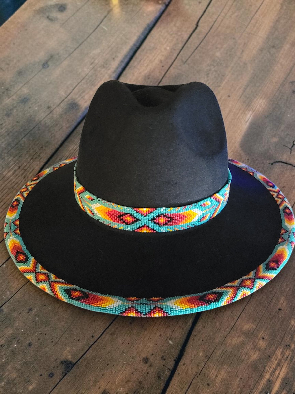 Hand-Beaded Morningstar Fedora