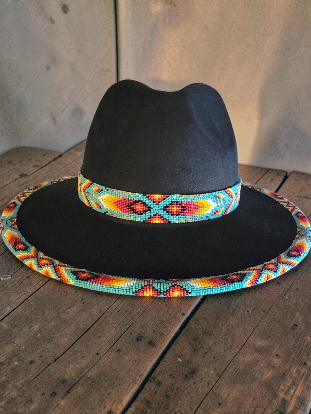 Hand-Beaded Morningstar Fedora