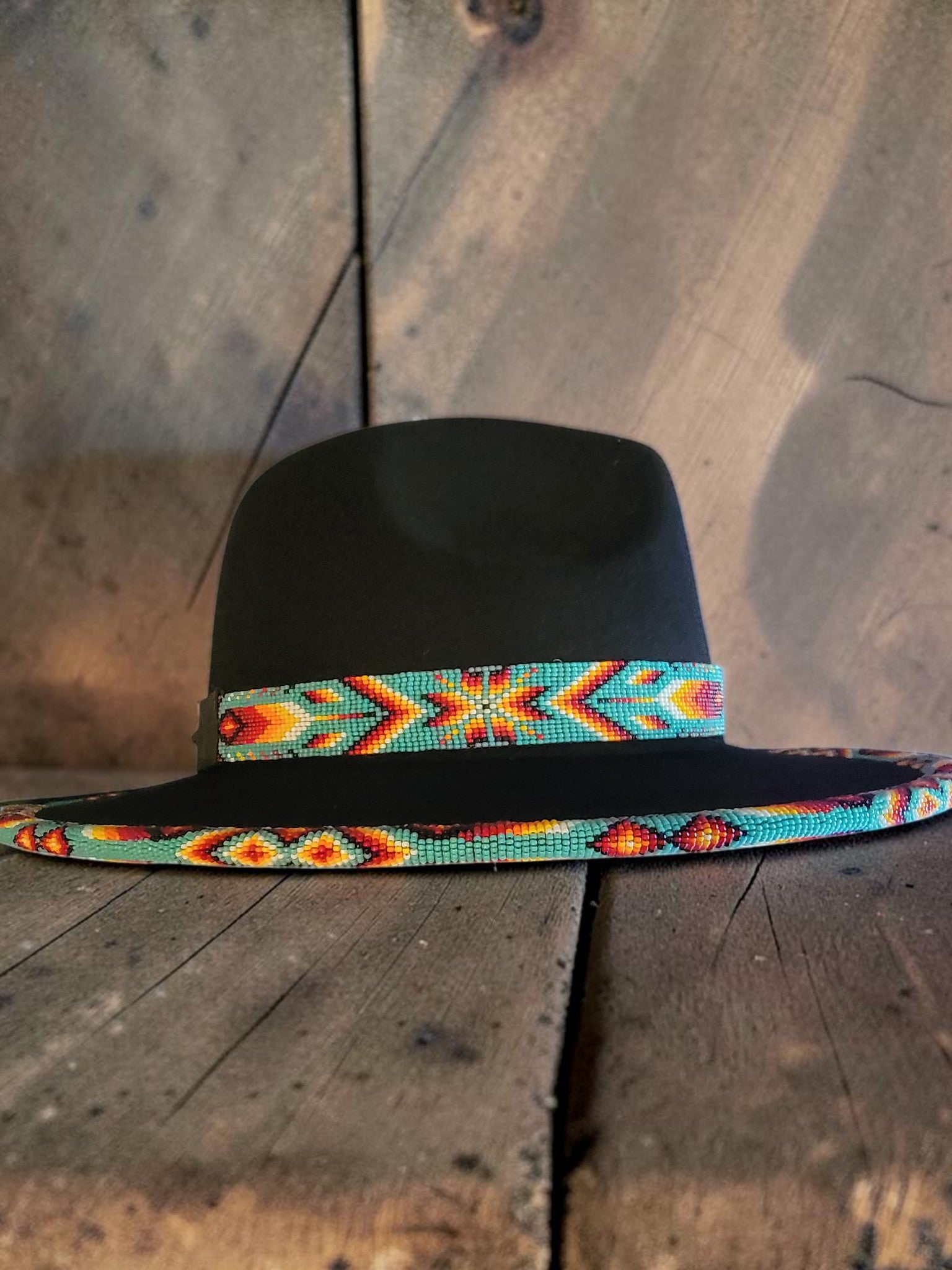 Hand-Beaded Morningstar Fedora