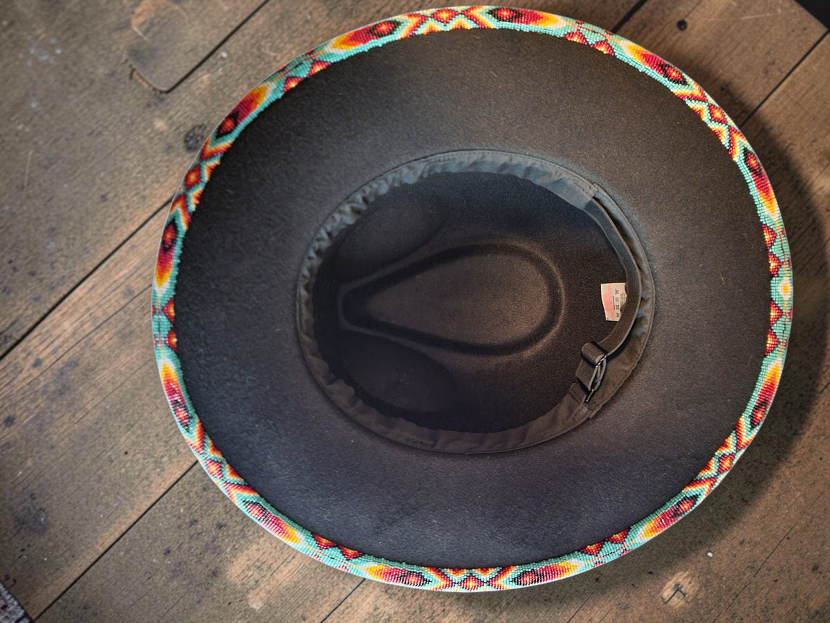 Hand-Beaded Morningstar Fedora