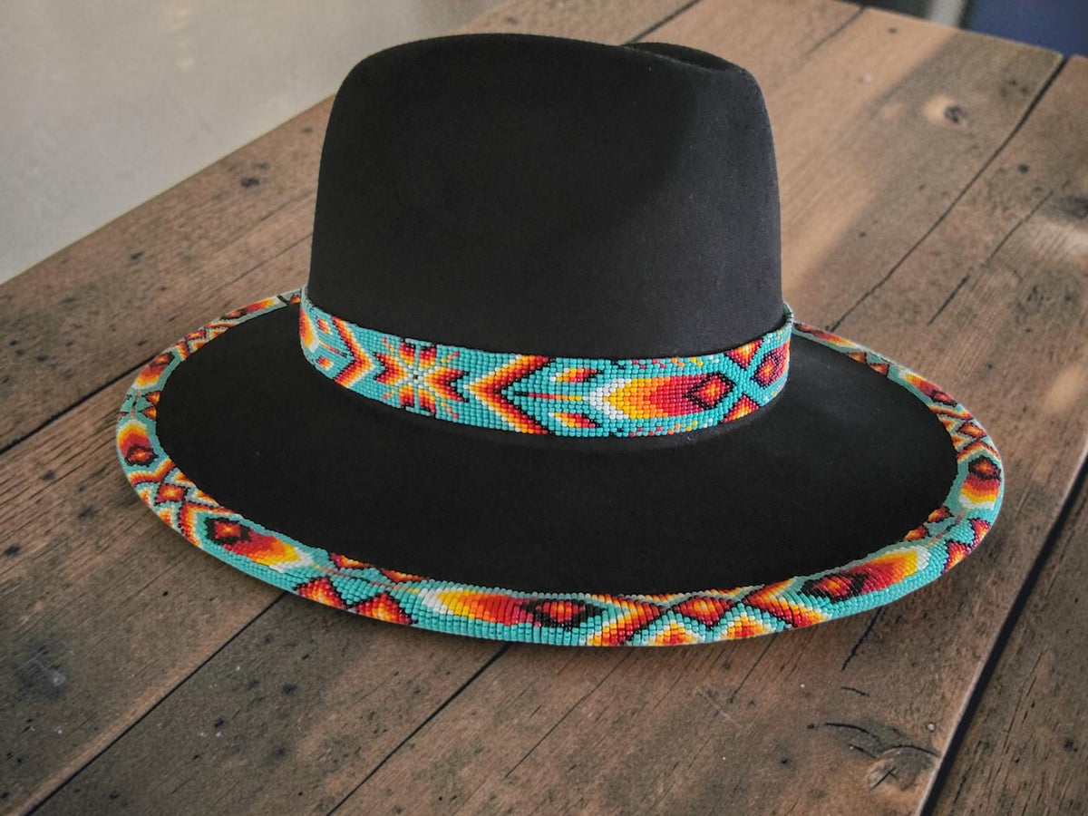 Hand-Beaded Morningstar Fedora