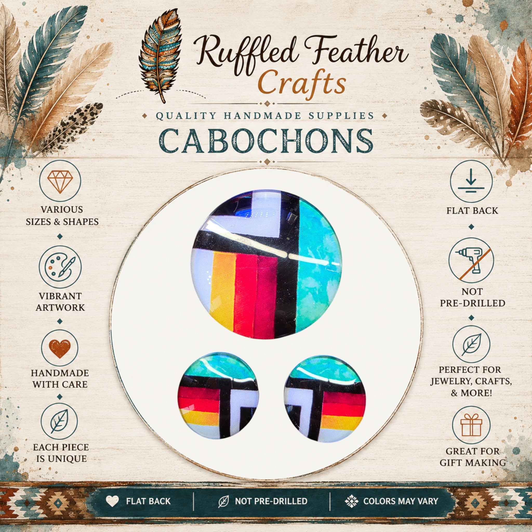 Mix & Match Printed Cabochons