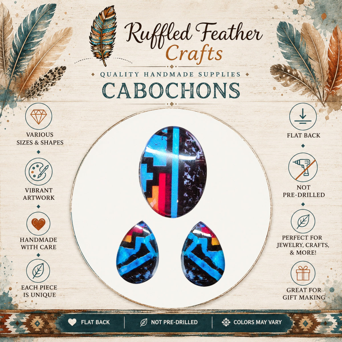 Mix & Match Printed Cabochons