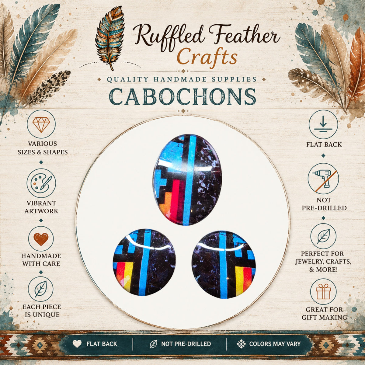 Mix & Match Printed Cabochons