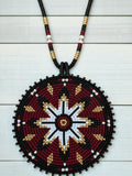 Custom Beaded Graduation Medallion Necklace