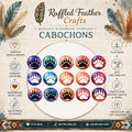Colorful Bear Paw Round Cabochons
