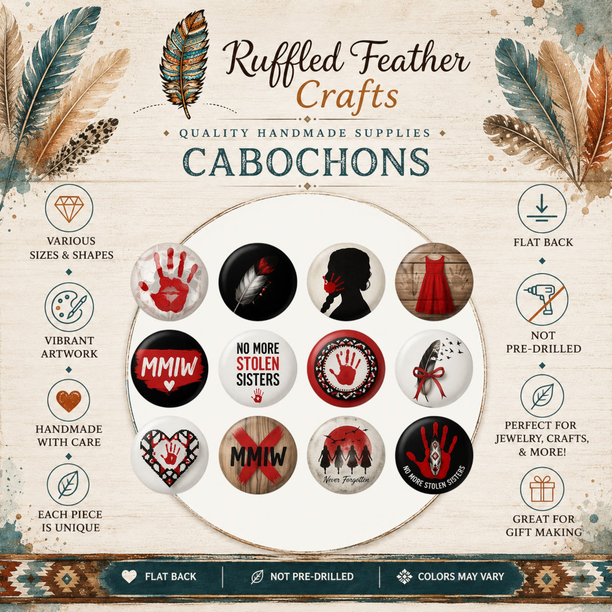 MMIW Round Cabochons - Set 2