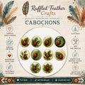 Botanical Ladybug Round Cabochons