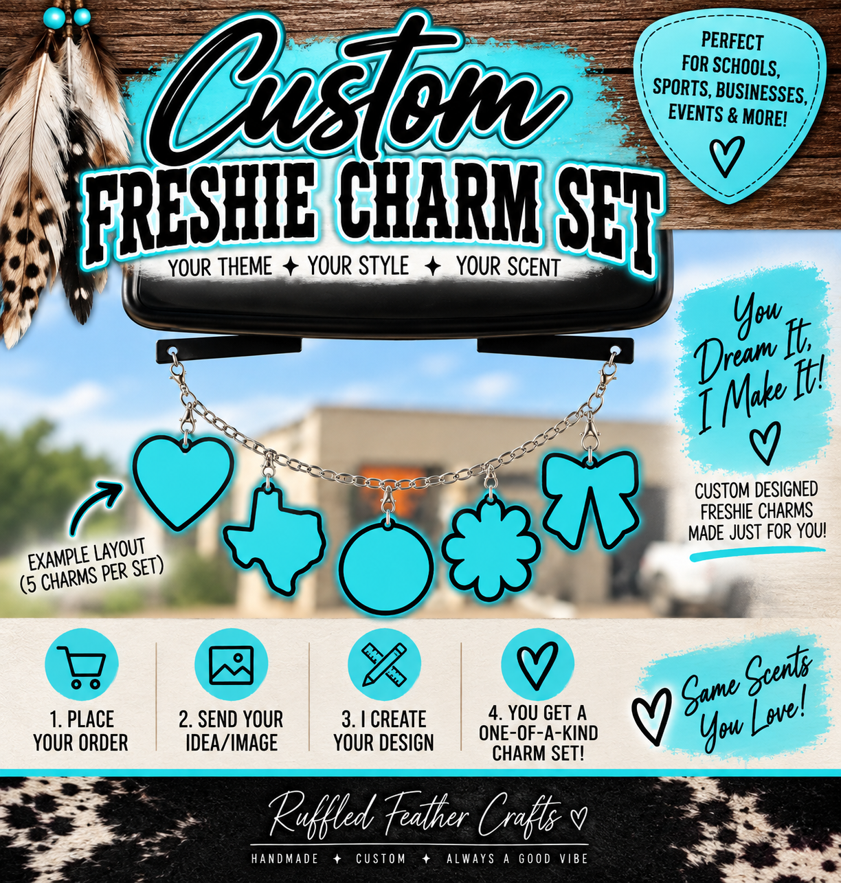 Custom Freshie Charm Set