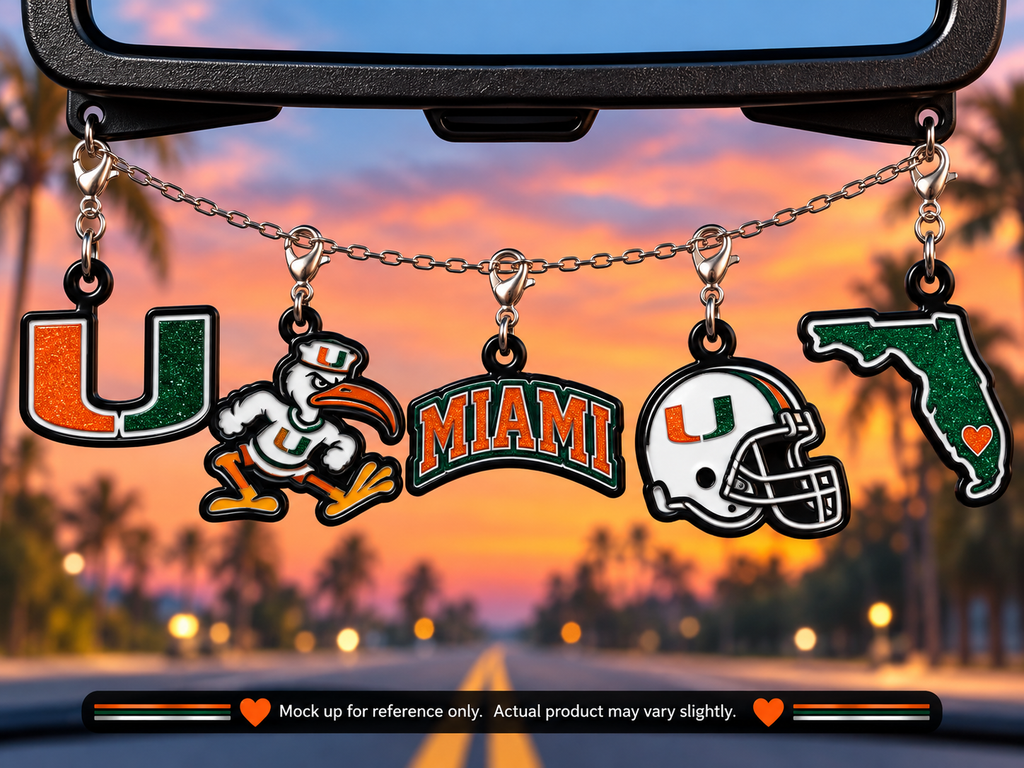Miami Hurricanes Freshie Charms