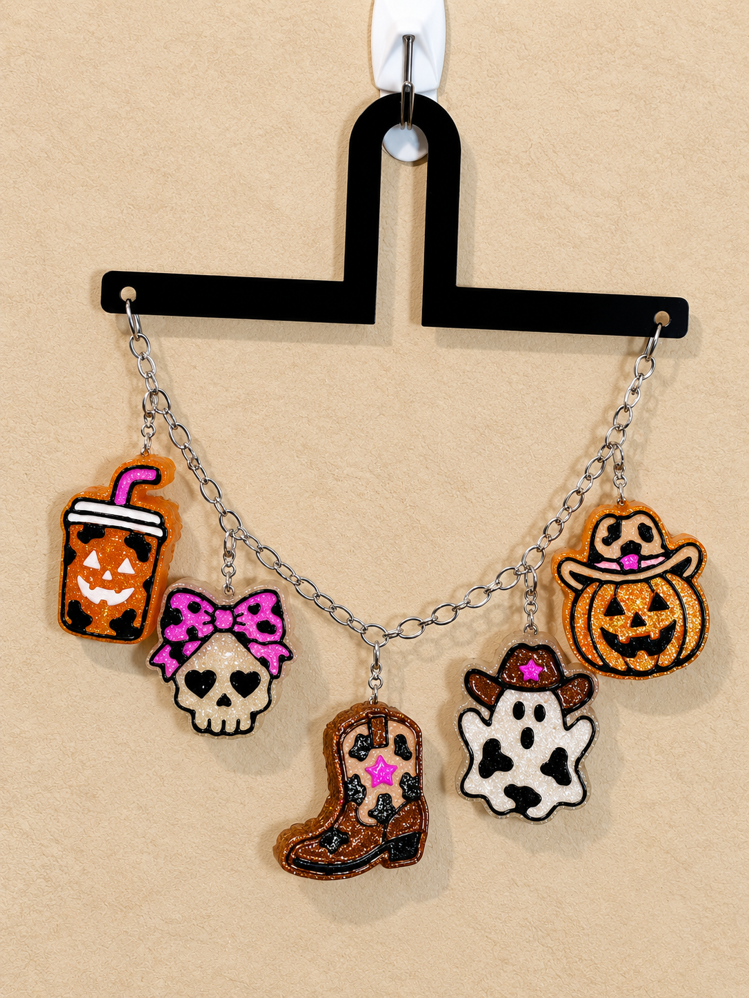 Western Halloween Freshie Charm Set | 5 Mini Scented Car Freshies | Finished & Scented Freshie Charm Set
