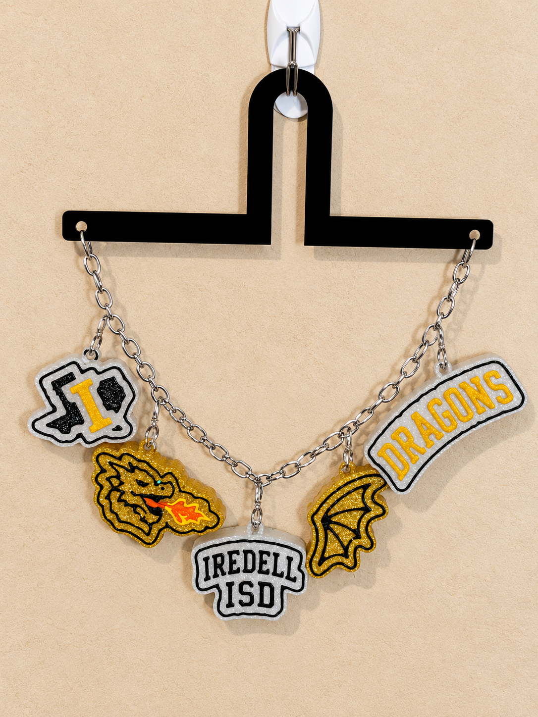 Iredell ISD Dragons Freshie Charm Set | Finished & Scented Freshie Charm Set