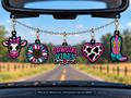 Cowgirl Vibes Freshie Charm Set | Mini Scented Car Freshies