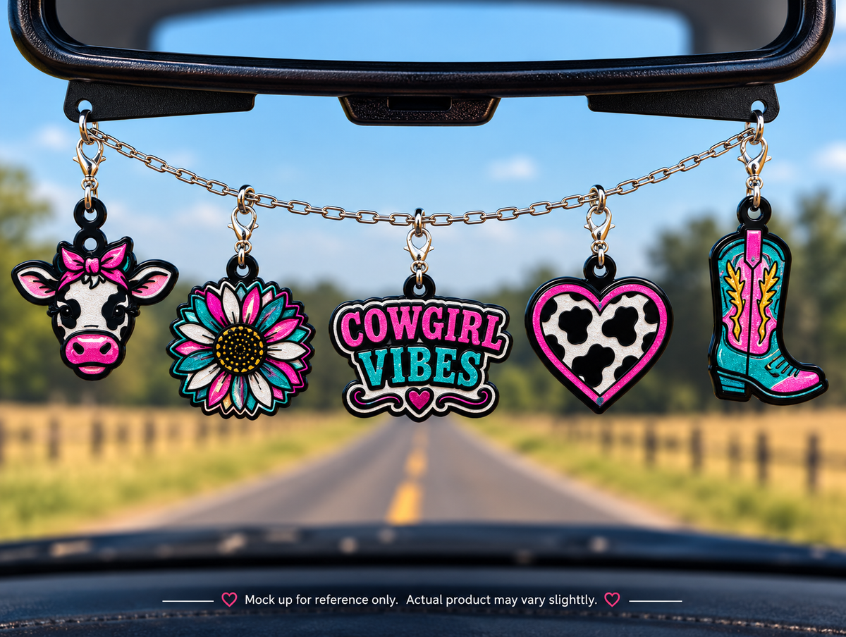 Cowgirl Vibes Freshie Charm Set | Mini Scented Car Freshies