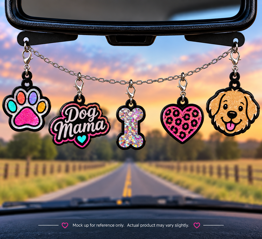 Dog Mama Freshie Charm Set | Mini Scented Car Freshies