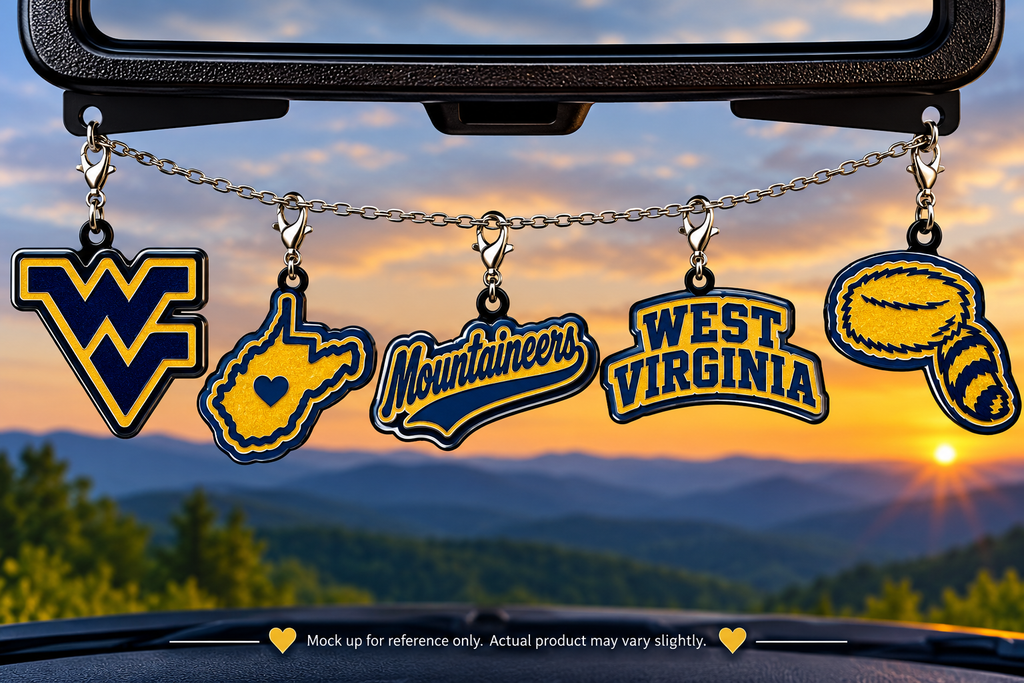 West Virginia Mountaineers Freshie Charm Set