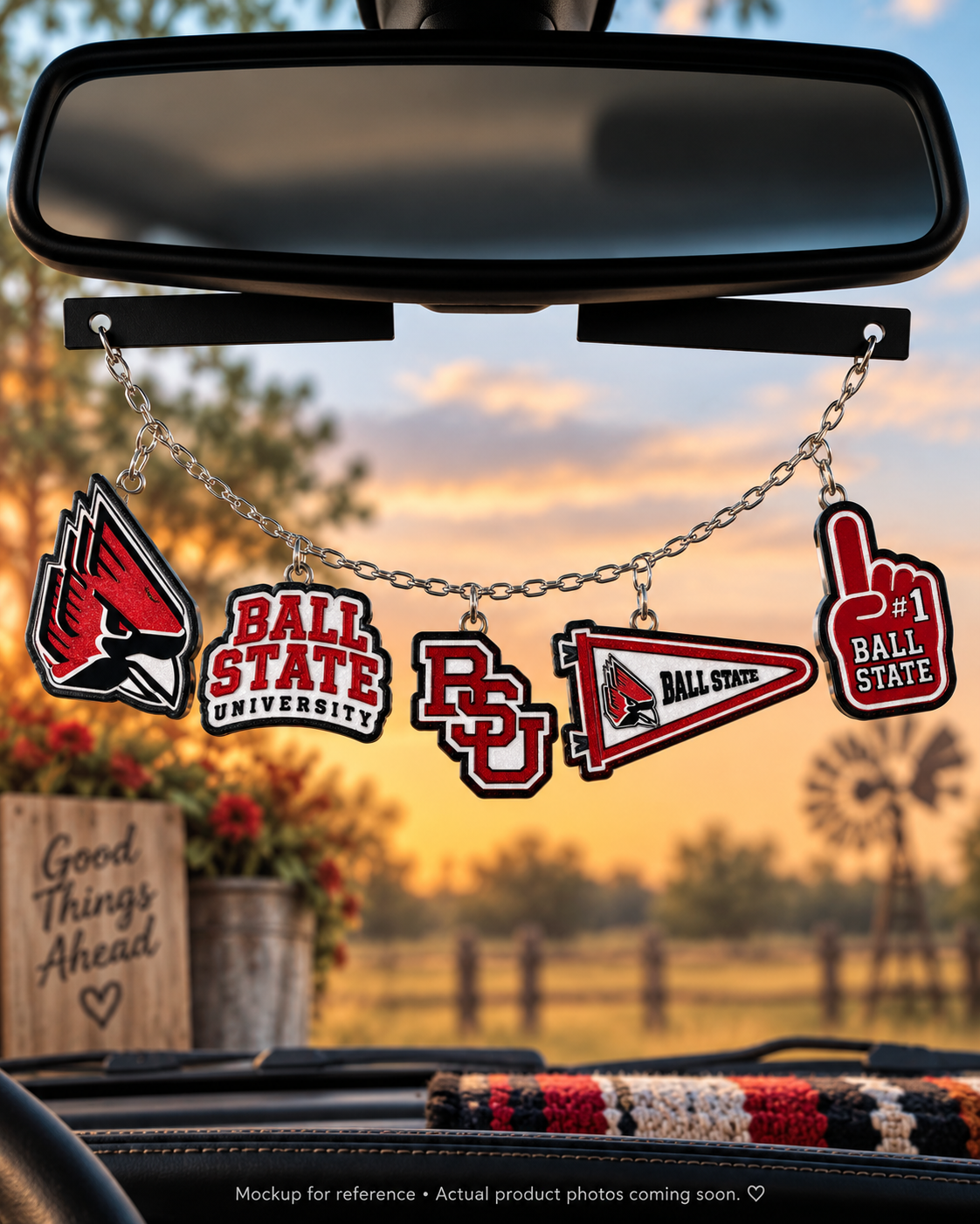 Ball State Cardinals Freshie Charm Set