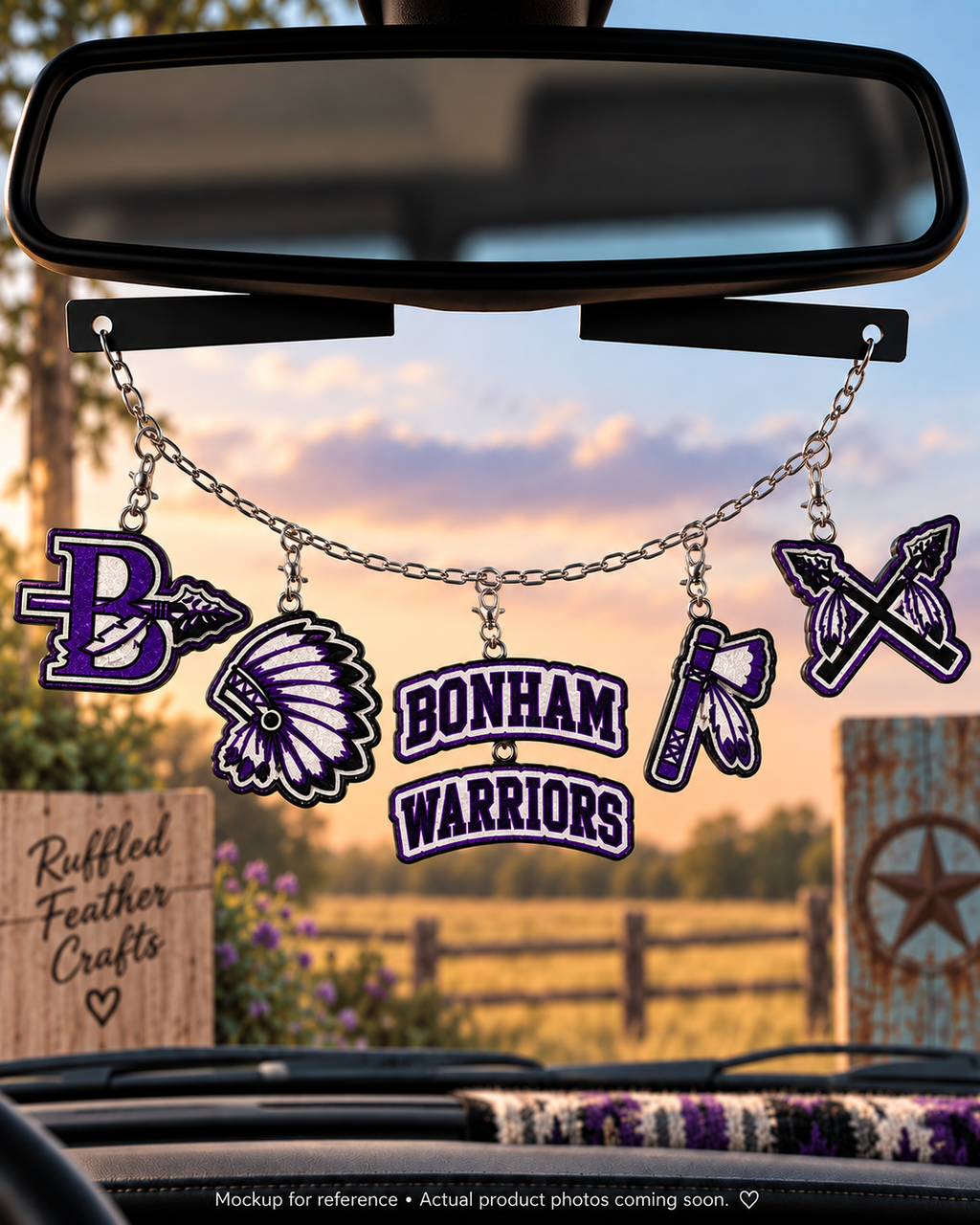 Bonham Warriors Freshie Charm Set