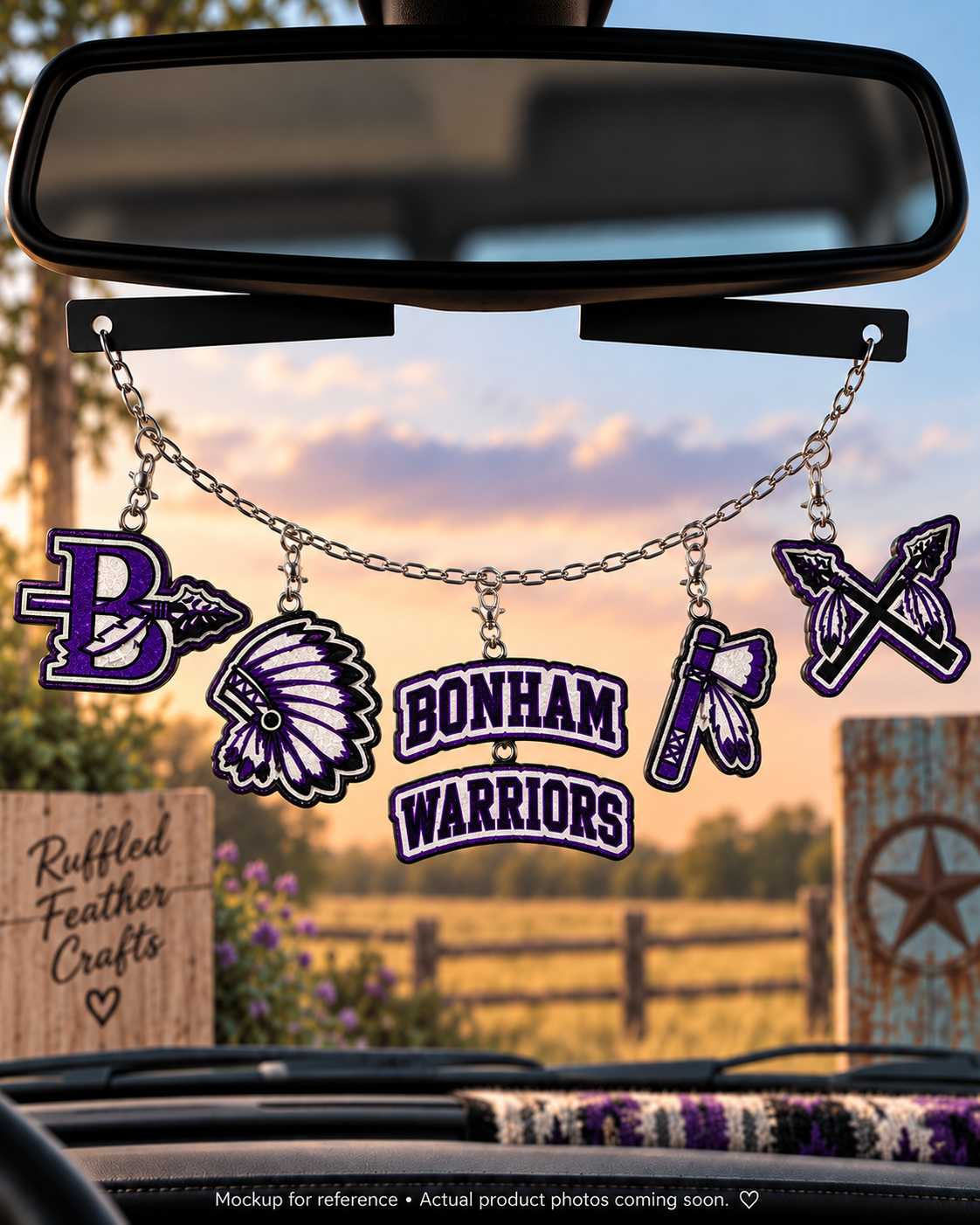 Bonham Warriors Freshie Charm Set