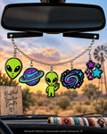 Alien & Galaxy Freshie Charm Set | Mini Scented Car Freshies