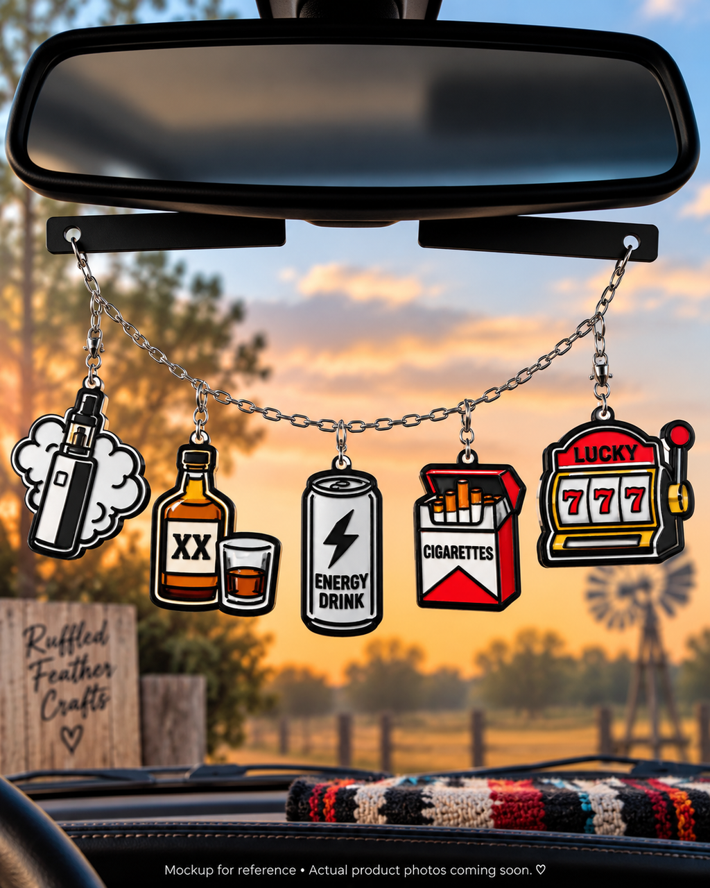 Bad Habits Freshie Charm Set | Mini Scented Car Freshies