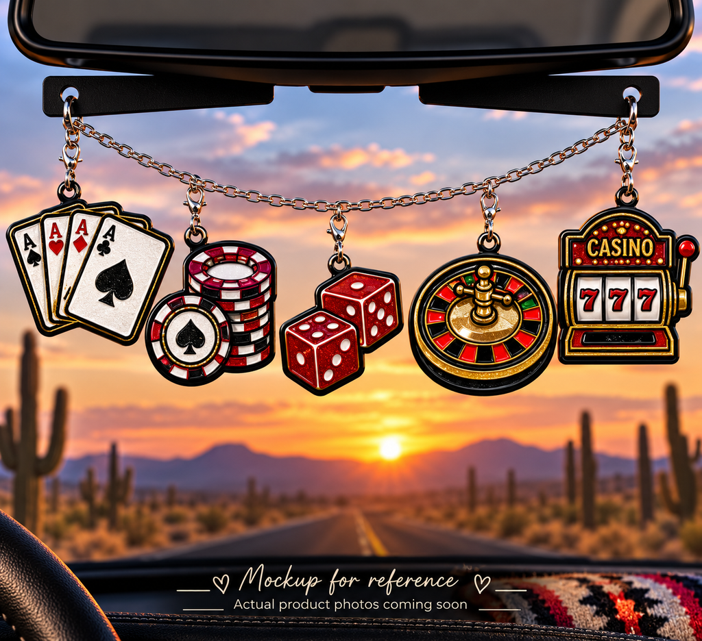 Casino Freshie Charm Set | Mini Scented Car Freshies