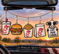 Chicken & Waffle Fry Freshie Charm Set | Mini Scented Car Freshies
