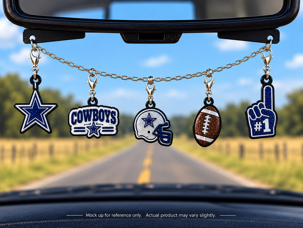 Cowboy Football Freshie Charm Set | Mini Scented Car Freshies
