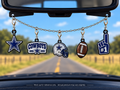 Cowboy Football Freshie Charm Set | Mini Scented Car Freshies