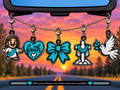 Faith Freshie Charm Set | Mini Scented Car Freshies | Finished & Scented Freshie Charm Set