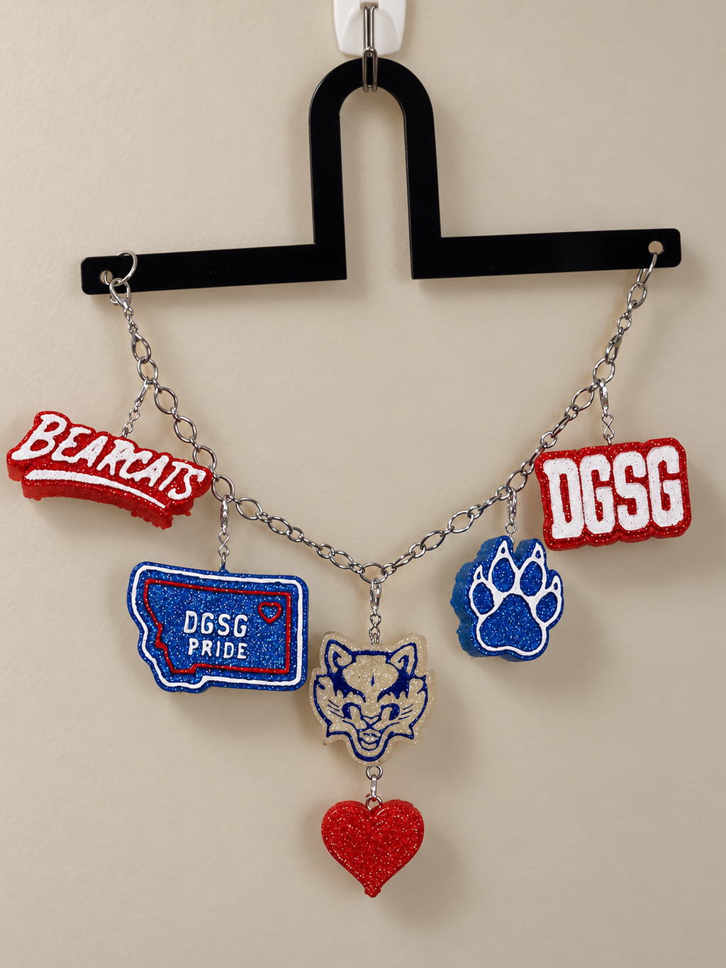 DGSG Bearcats Freshie Charm Set | 5 Mini Scented Car Freshies | Finished & Scented Freshie Charm Set