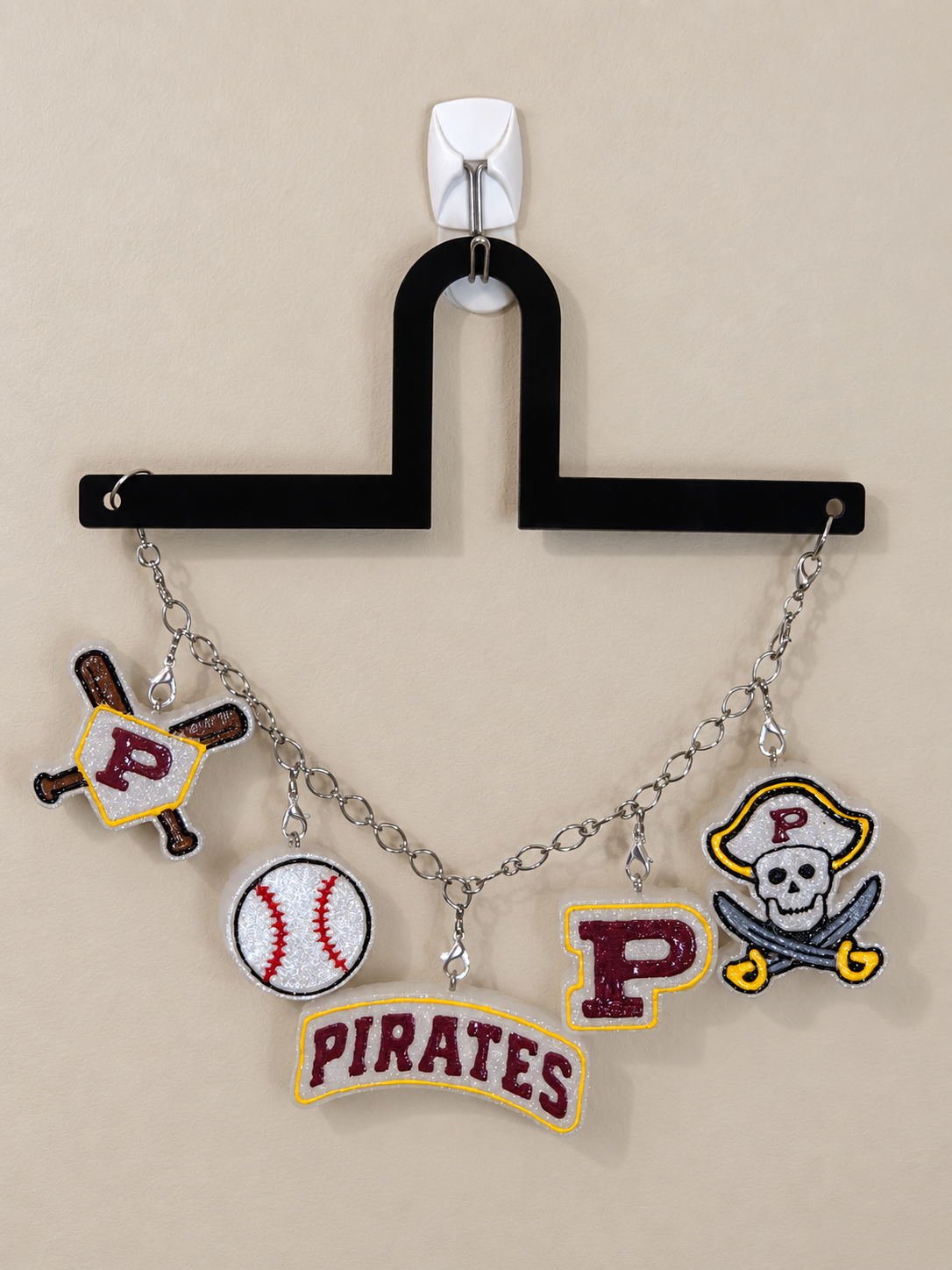 Pirates Baseball Freshie Charm Set | Finished & Scented Freshie Charm Set