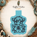 Highland Cow with Hibiscus Freshie Mold