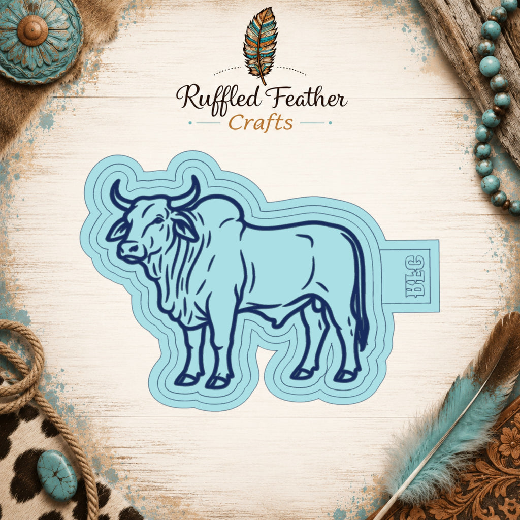 Brahman Bull Full Body Freshie Mold