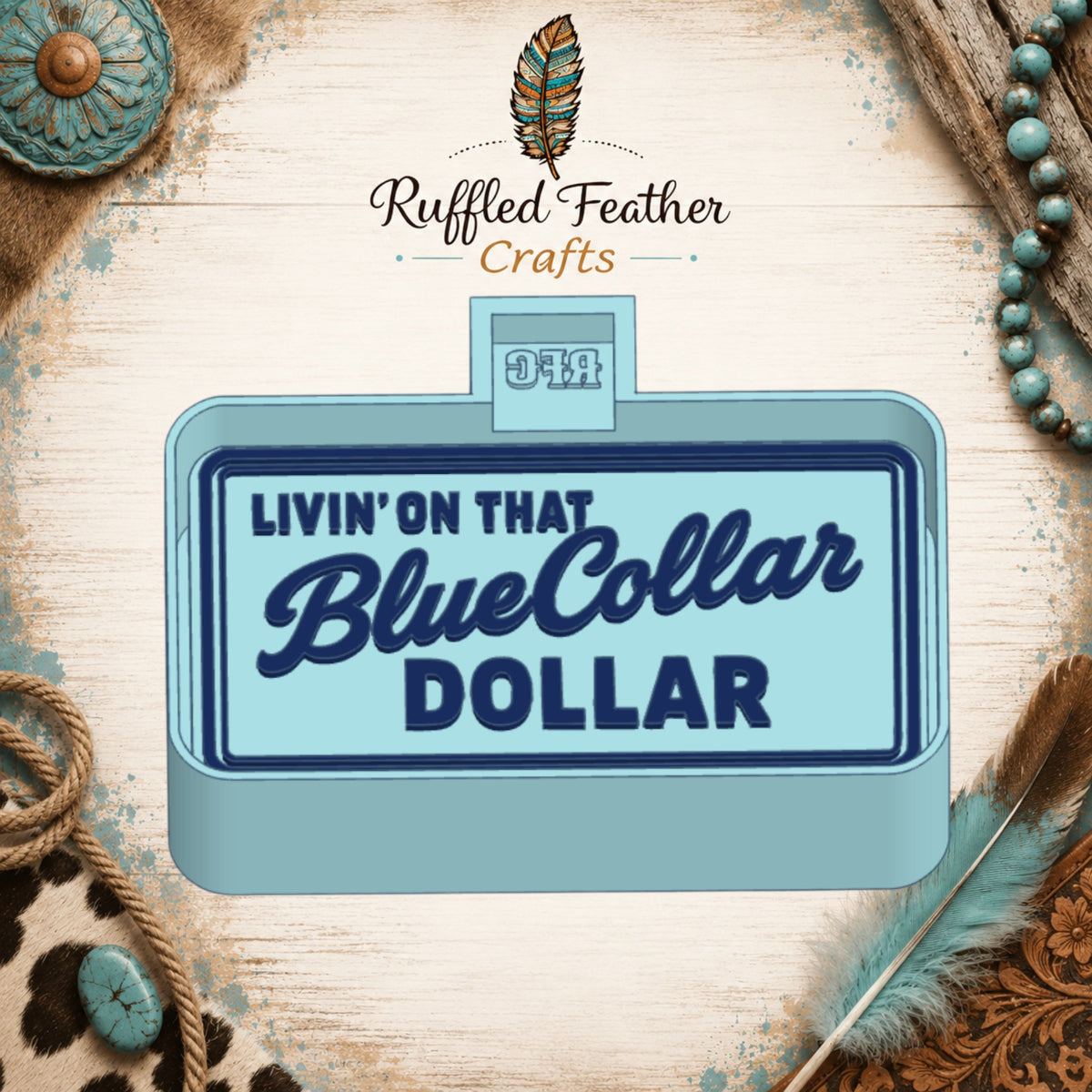 Blue Collar Dollar Freshie Mold
