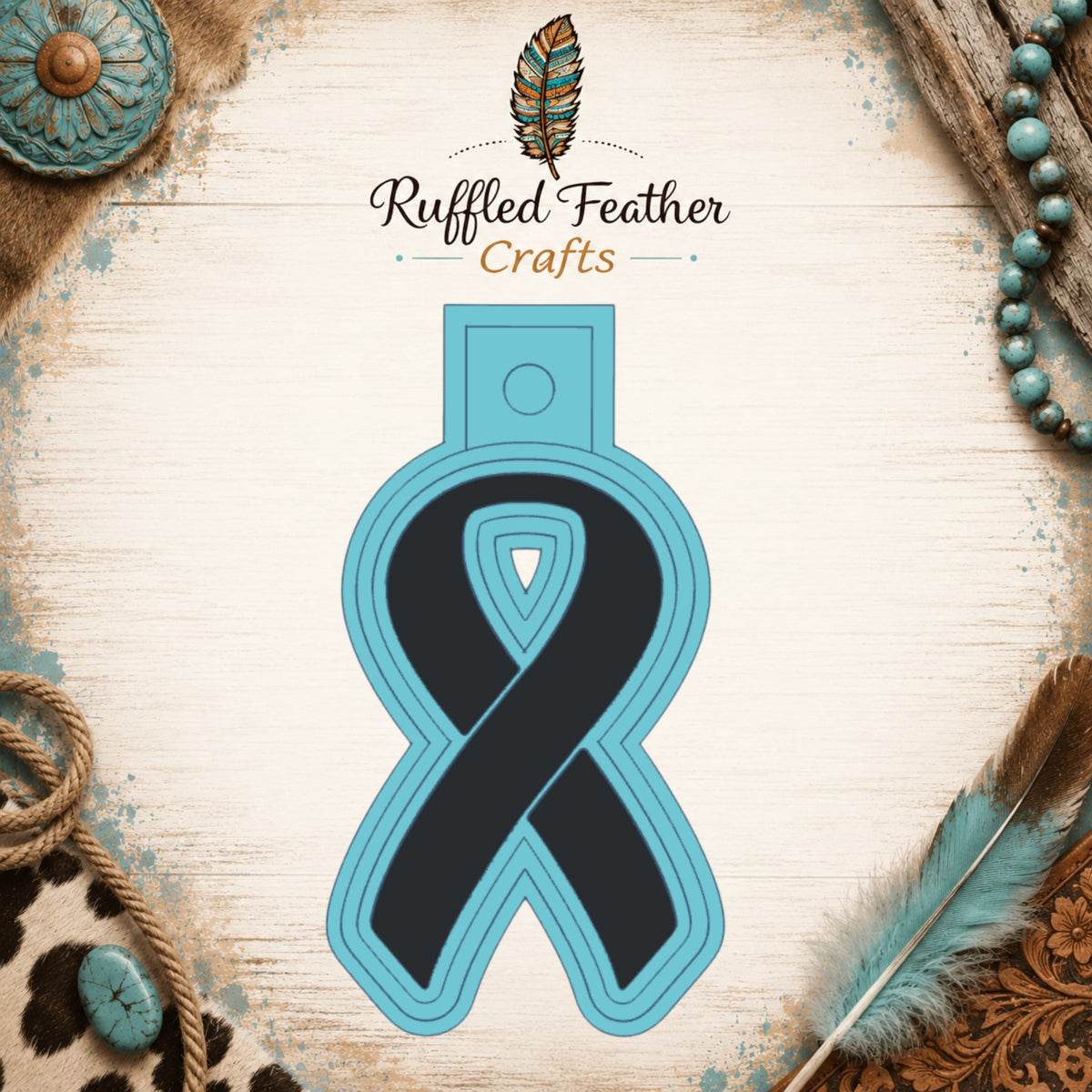 Awareness Ribbon Freshie Mold