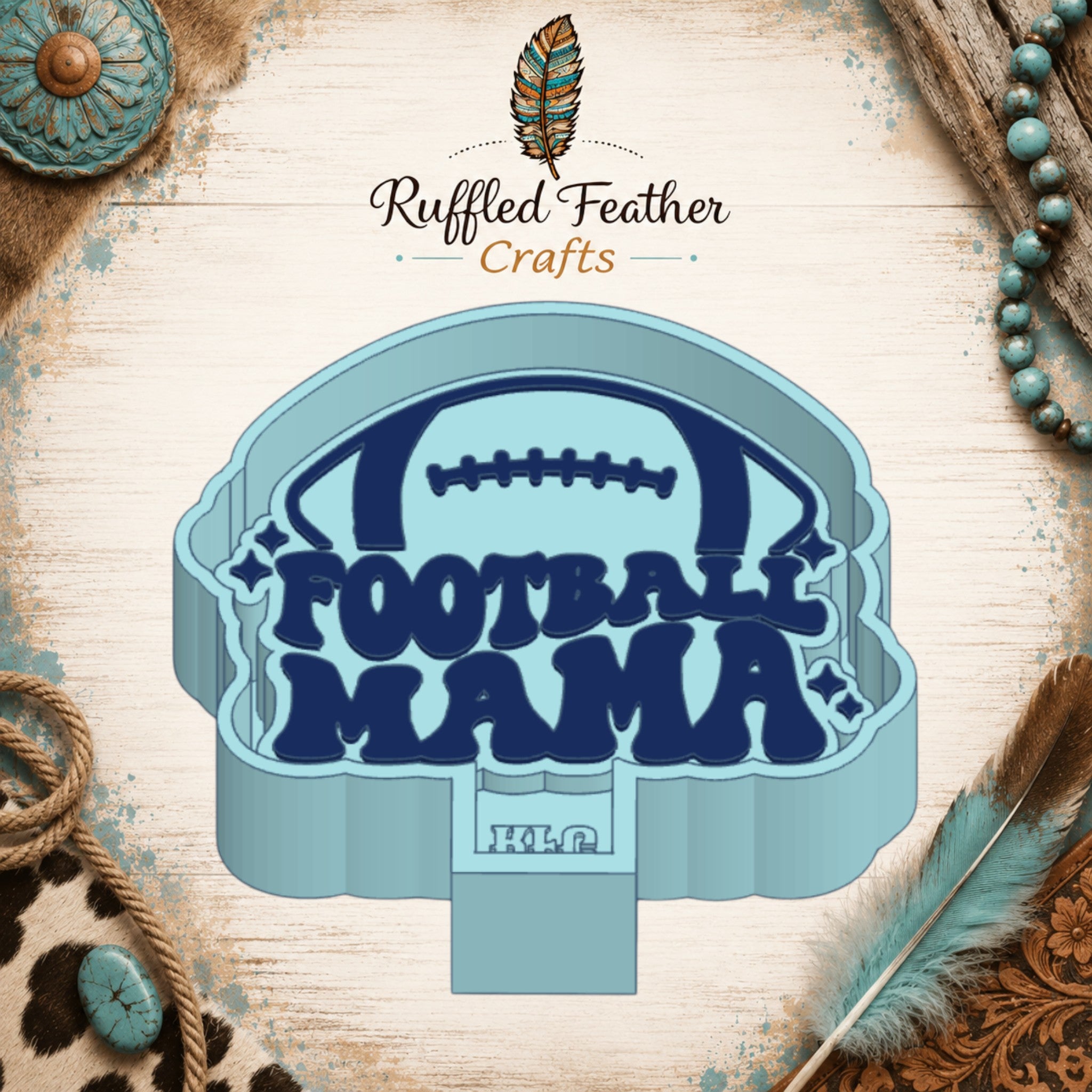 Football Mama Freshie Mold