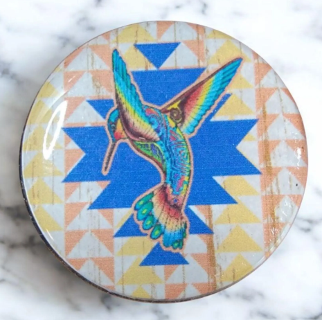 Hummingbird Round Cabochons