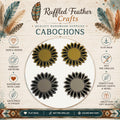 Sunflower Laser Engraved Cabochons