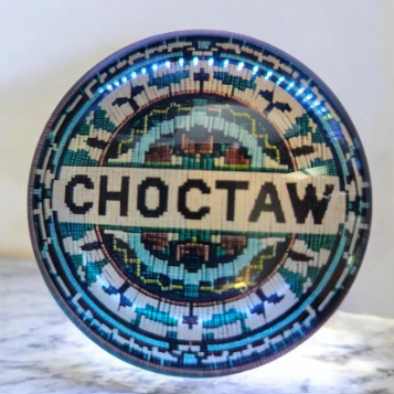 Blue Choctaw Inspired Round Cabochons