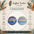 Pride Rainbow Round Cabochons