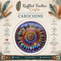 Pride Feathers Round Cabochons