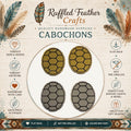 Turtle Shell Laser Engraved Cabochons