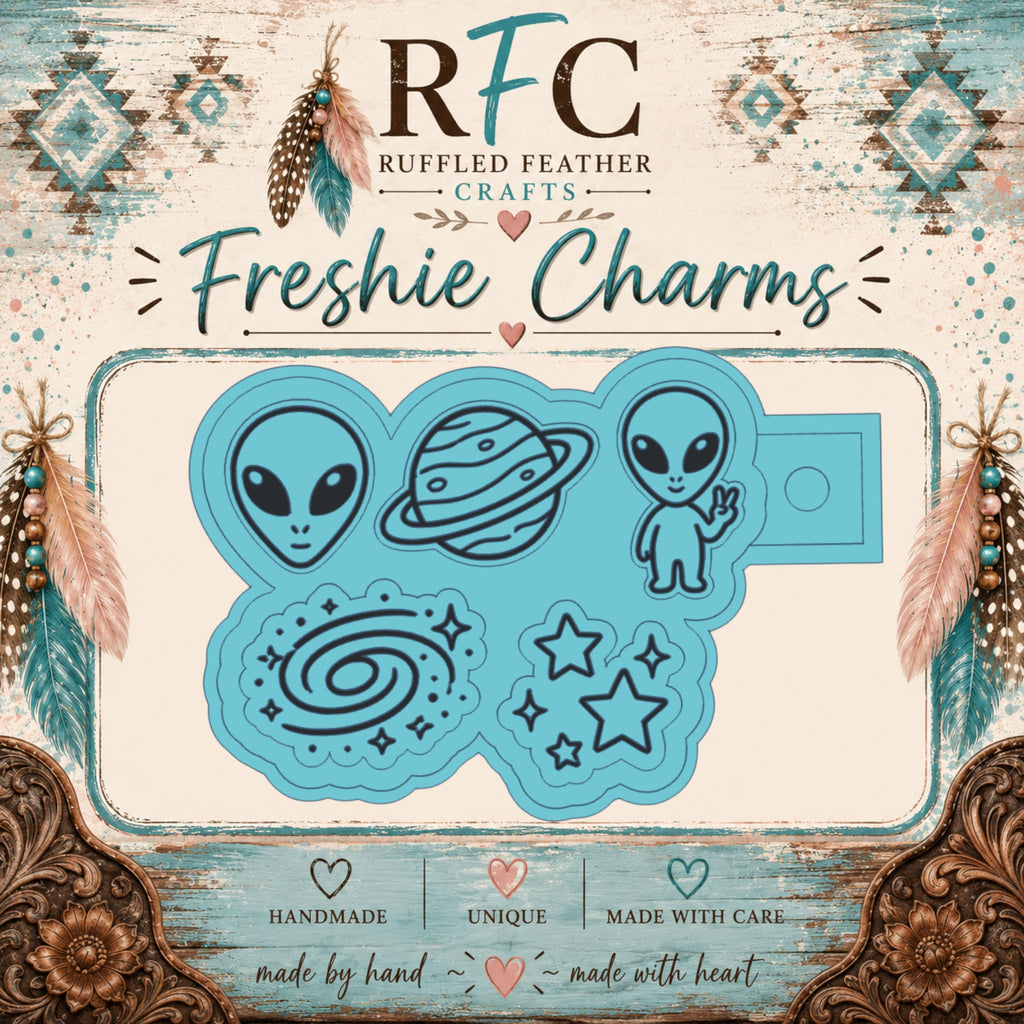 Alien & Galaxy Freshie Charm Mold Set | 5 Mini Designs