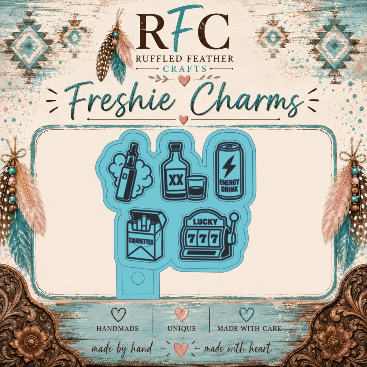 Bad Habits Freshie Charm Mold Set | 5 Mini Designs