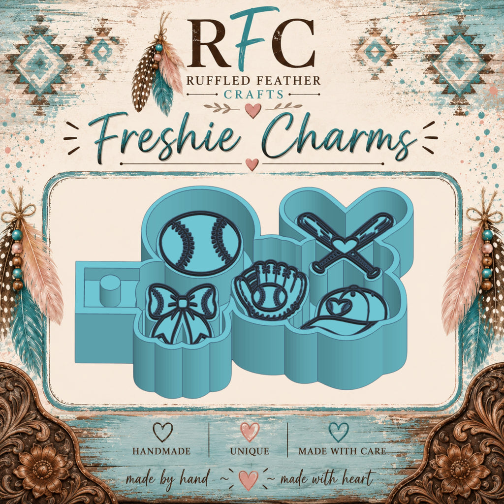 Baseball Freshie Charm Mold Set | 5 Mini Designs