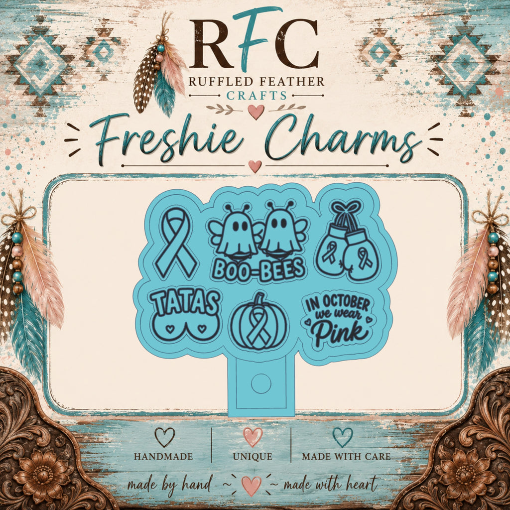 Breast Cancer Awareness Freshie Charm Set | Mini Scented Car Freshies