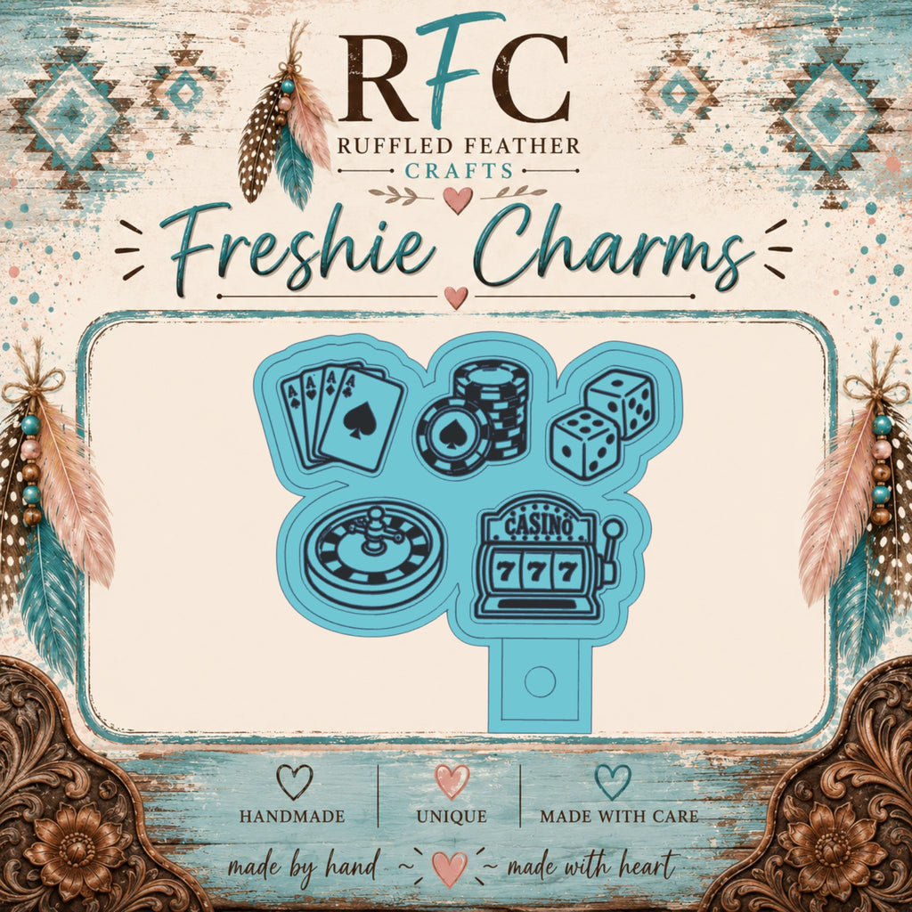 Casino Freshie Charm Set | Mini Scented Car Freshies
